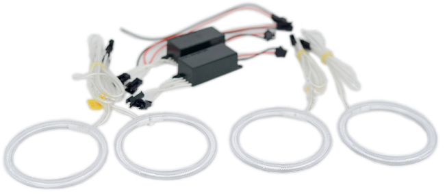 картинка Газоразрядные ангельские для Volvo S40. Диаметр 100 мм х 100 мм. магазин  StreetTuning 