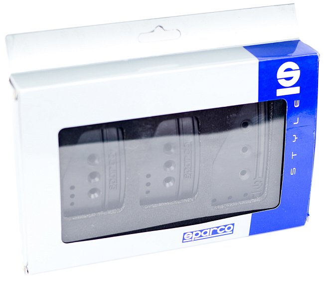 картинка Накладки на педали МКПП Sparco Style, черные магазин  StreetTuning 