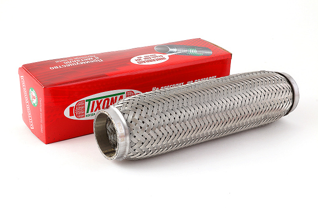 картинка Гофра глушителя Tixona (сталь 304 трехслойная) 50*280 магазин  StreetTuning 