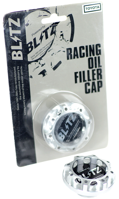 картинка Крышка маслозаливной горловины Blitz for Toyota, серебряная магазин  StreetTuning 