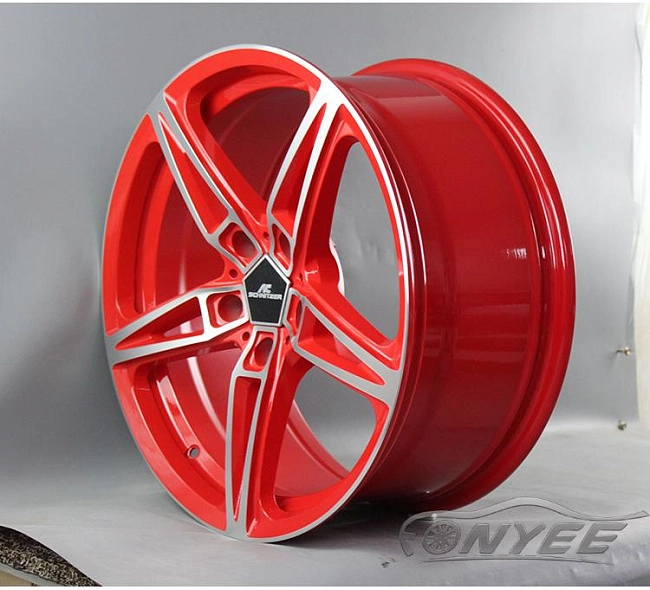 картинка Новые диски AC schnitzer AC1 R18 5X114,3 ET38 J8 серебро + красный цвет магазин  StreetTuning 