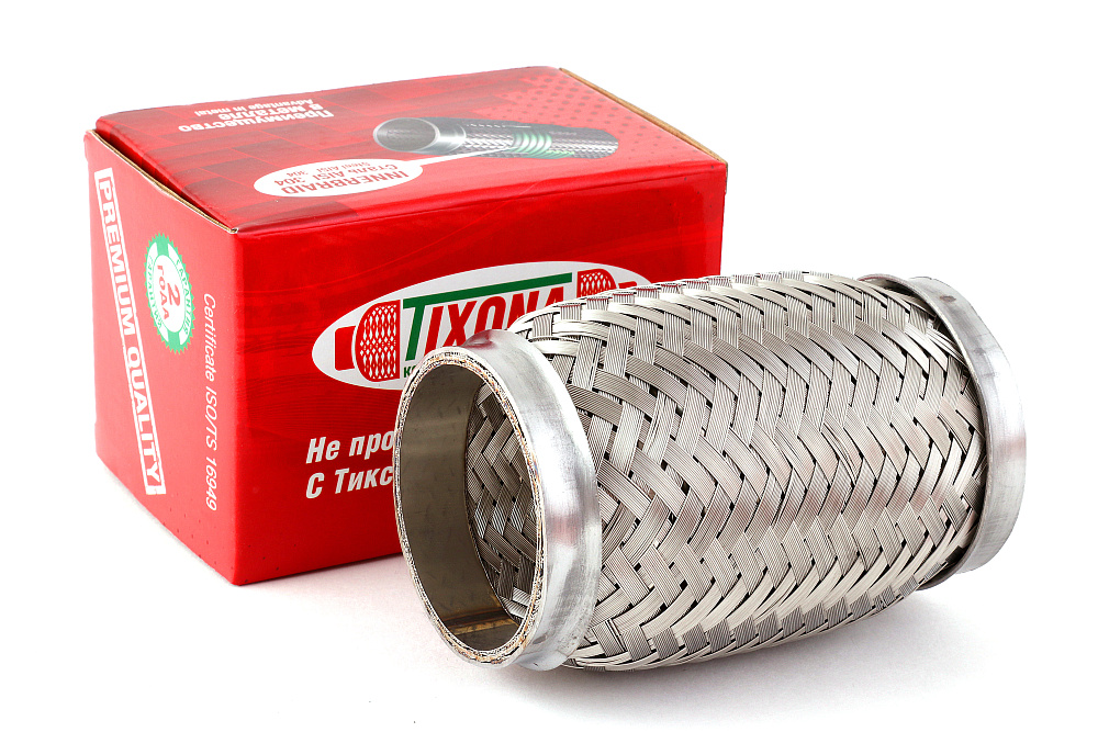 картинка Гофра глушителя Tixona (сталь 304 трехслойная) 60*120 от магазина  StreetTuning