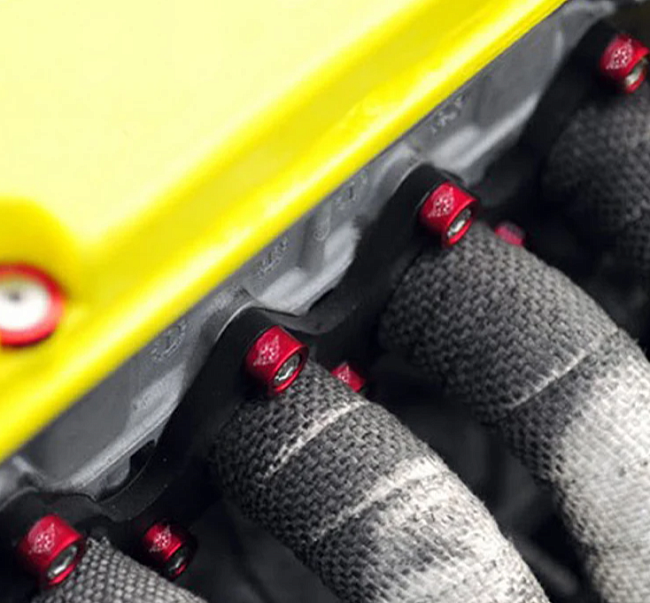 картинка Декоративные болты с шайбами М8 EPMAN, красные магазин  StreetTuning 