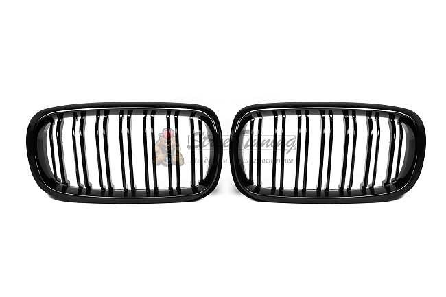 картинка Решетки радиатора BMW X5 F15 / X6 F16, двойные ламели, ABS магазин  StreetTuning 