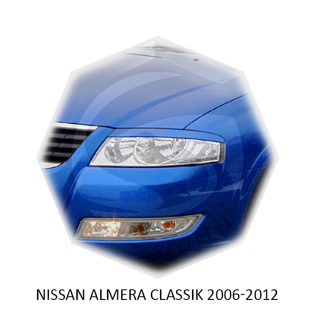 картинка Реснички на фары для  NISSAN ALMERA CLASSIK 2006-2012г магазин  StreetTuning 