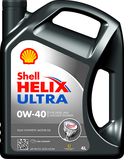 картинка Синтетическое моторное масло Shell Helix Ultra 0W-40 - 4 л магазин  StreetTuning 