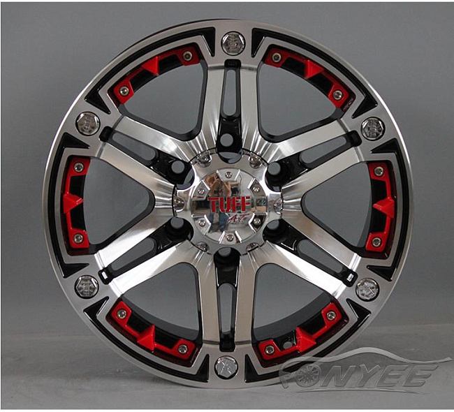 картинка Новые диски TUFF R16 6X139,7 ET-10 J8 серебряные магазин  StreetTuning 