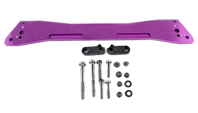 картинка Задний усилитель подрамника ASR style для Honda Civic 1992-1995 г, фиолетовый магазин  StreetTuning 