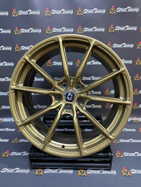 картинка Новые диски HRE DQ015 Flow Forming R19 J8.5 ET35 5x114.3 Bronze Mat магазин  StreetTuning 