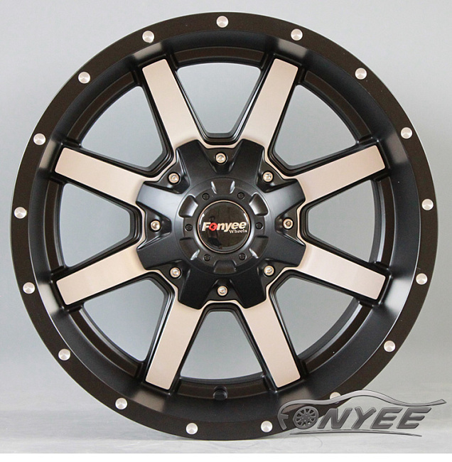 картинка Новые диски DFD 408 R17 5x114,3 ET-10 J9 черный + серебро магазин  StreetTuning 