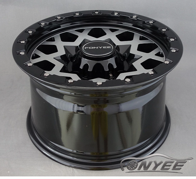 картинка Новые диски Black Rhino Sprocket R17 6X139,7 ET0 J8,5 черный глянец + серебро магазин  StreetTuning 