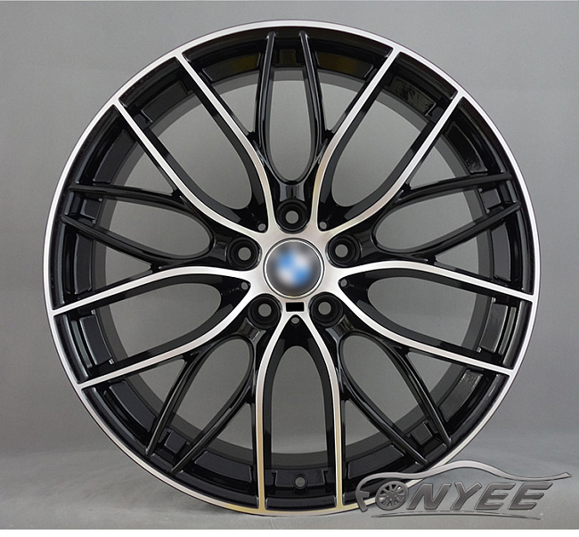 картинка Новые диски BMW Double Spoke 405M R20 5x120 ET35 J9,5 черный глянец + серебро магазин  StreetTuning 