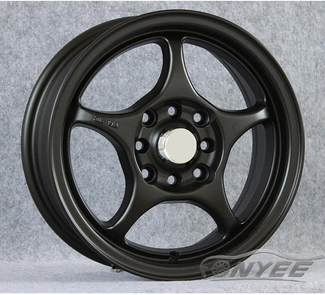 картинка Новые диски A-Tech Monoblock R14 4X100/4X114,3 ET38 J5,5 черный мат магазин  StreetTuning 