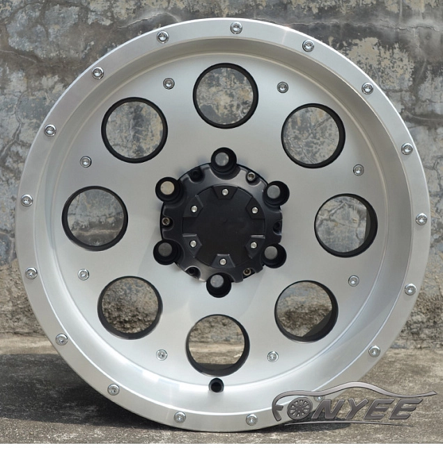 картинка Новые диски MVF-962 R16 5X150 ET-25 J8 черный мат + серебро магазин  StreetTuning 