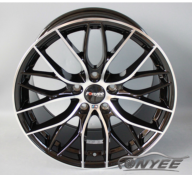 картинка Новые диски BMW Double Spoke 405M R19 5x120 ET38 J8,5 черный глянец + серебро магазин  StreetTuning 