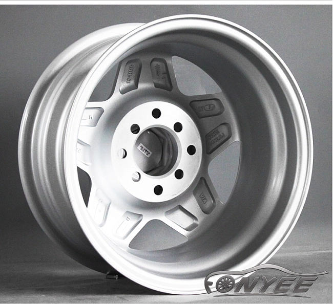 картинка Новые диски Borbet A R14 4х100/108 ET25 J6,5 серебро + полированная полка магазин  StreetTuning 