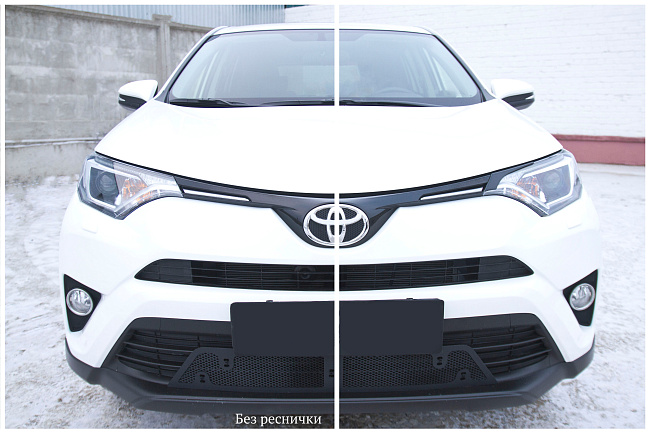 картинка Toyota Rav4 2015-н.в. Накладки на передние фары (реснички) магазин  StreetTuning 