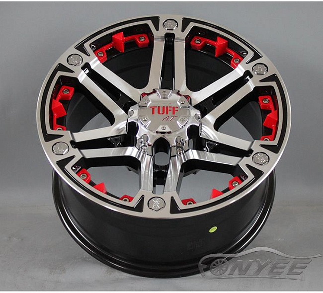 картинка Новые диски TUFF R16 6X139,7 ET-10 J8 серебряные магазин  StreetTuning 