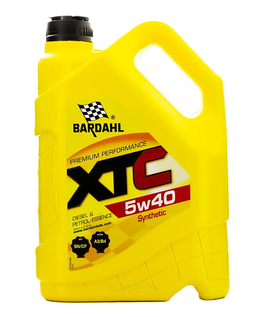 картинка Синтетическое моторное масло Bardahl 5W40 XTC SN/CF - 5L магазин  StreetTuning 