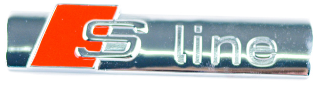 картинка Шильдик в решетку радиатора с логотипом "S-line" магазин  StreetTuning 