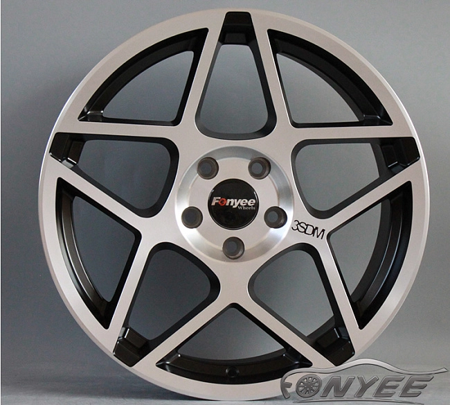 картинка Новые диски 3SDM 0.08 R17 5x114,3 ET35 J8 черные с серебром магазин  StreetTuning 