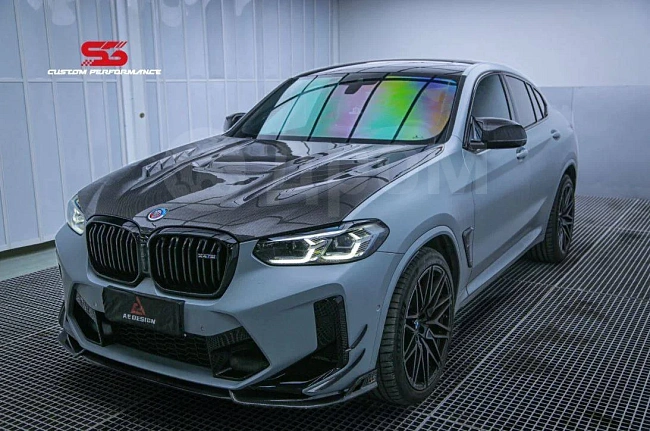 картинка Сплиттер (губа) на передний бампер для BMW X3M/C X4M/C F97 F98 LCI магазин  StreetTuning 