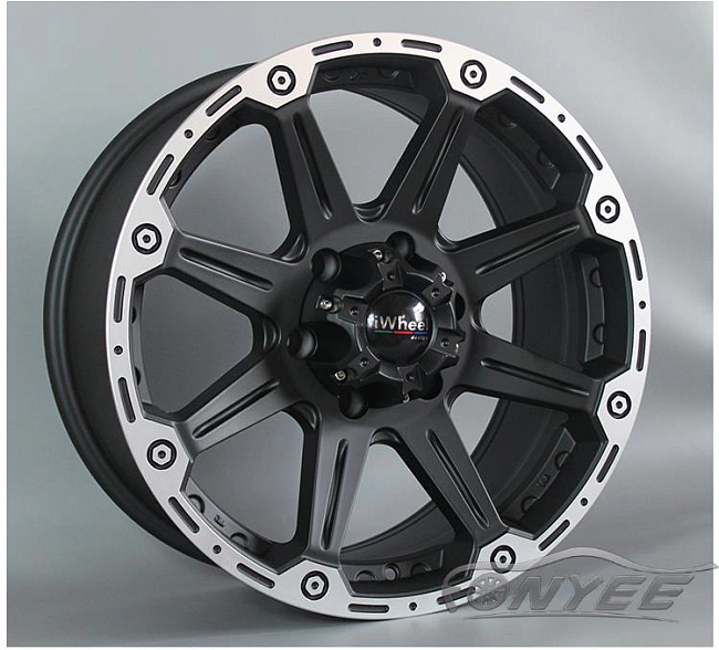 картинка Новые диски TUFF 02 R18 5X139,7 ET20 J8,5 черные матовые магазин  StreetTuning 