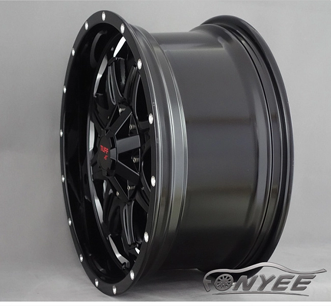 картинка Новые диски TUFF AT black R18 5x130-5x120 ET20 J8,5 черные глянцевые магазин  StreetTuning 