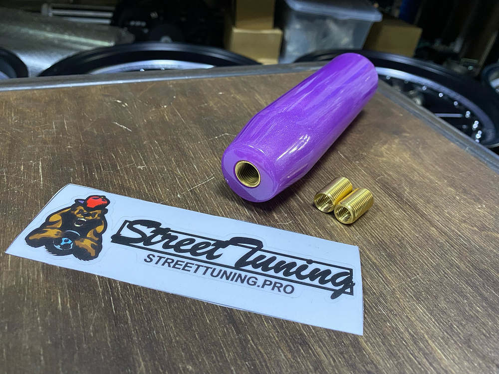 картинка Ручка КПП, цилиндр JDM 15 см, фиолетовая от магазина  StreetTuning