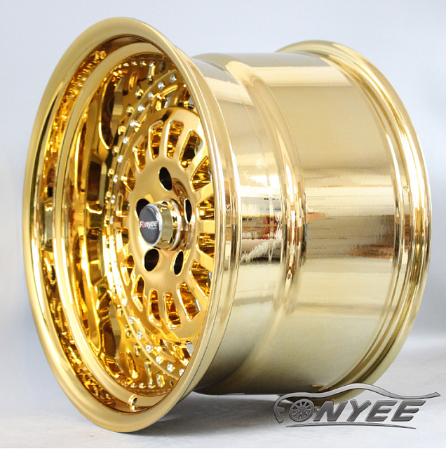 картинка Новые диски ESM 015 R18 5x114,3 ET15 J11 золото хром магазин  StreetTuning 