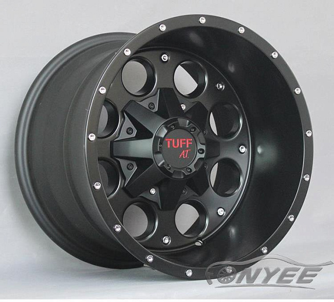картинка Новые диски TUFF AT R15 5X139,7 ET-44 J10 черые магазин  StreetTuning 