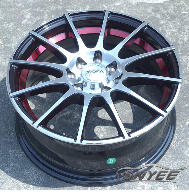 картинка Новые диски Storm Wheels R15 5x114,3 ET38 J6 черные + серебро магазин  StreetTuning 