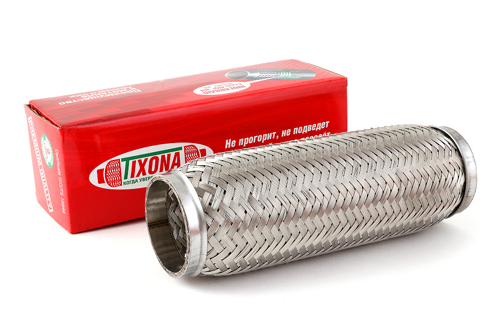 картинка Гофра глушителя Tixona (сталь 304 трехслойная) 64*250 от магазина  StreetTuning