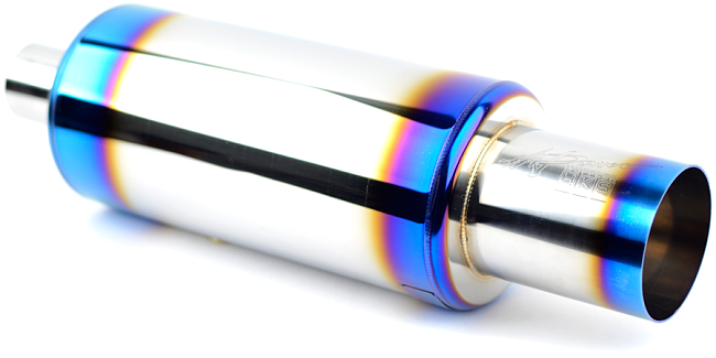 картинка Прямоточная банка HKS Style серии Jasma, с напылением D - 63 x 101 мм L - 560 мм магазин  StreetTuning 