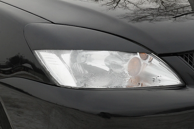 картинка Mitsubishi Lancer IX 2005—2007 Накладки на передние фары (реснички) компл.-2 шт. Вариант 1 магазин  StreetTuning 