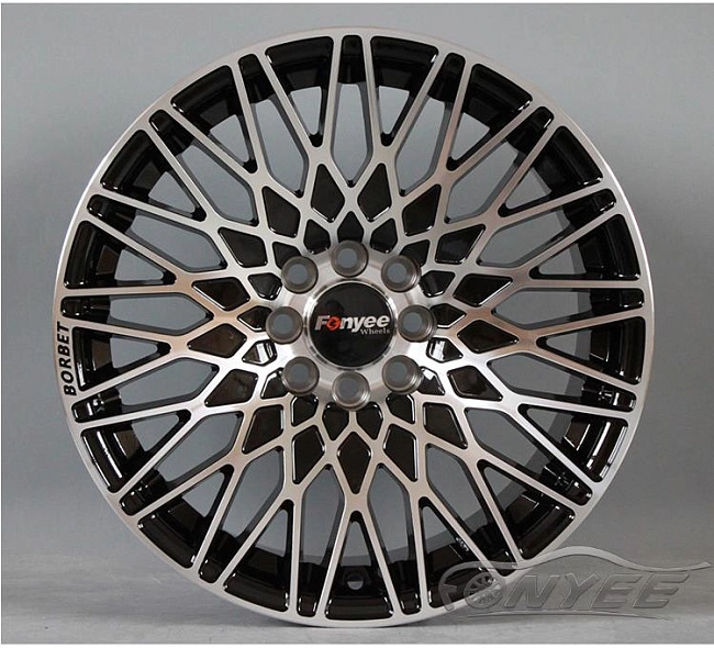 картинка Новые диски Borbet R16 4х100-108 J7,5 ET15 серебро + черный глянец магазин  StreetTuning 