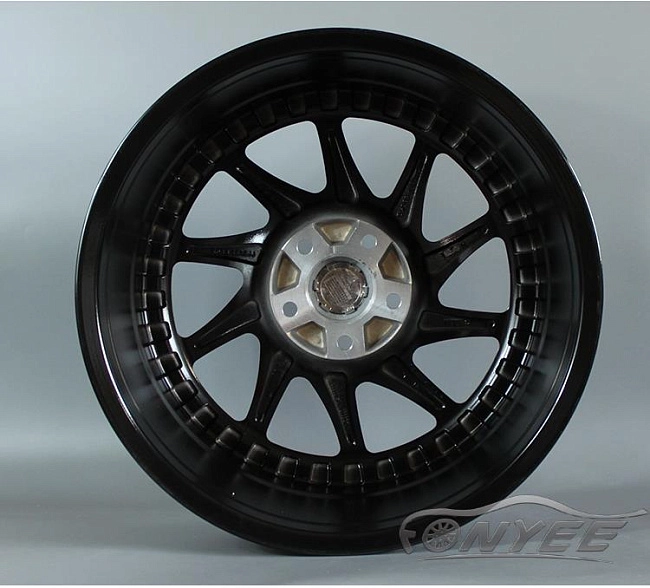 картинка Новые диски DFD (zedd SLT) R18 J8 ET35 5x114,3 черные с полированной полкой магазин  StreetTuning 