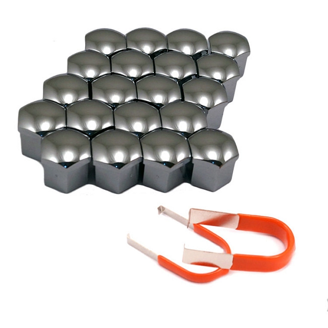 картинка Декоративные колпачки для колесных гаек и болтов под 22й ключ, хром магазин  StreetTuning 