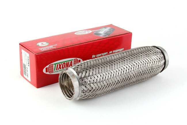 картинка Гофра глушителя Tixona (сталь 304 с внутренним металлорукавом) 45*230 магазин  StreetTuning 