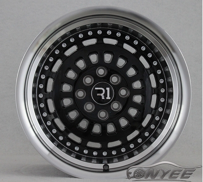 картинка Новые диски ESM 015 R16 4x100-114,3 ET15 J9 черный глянец + серебро магазин  StreetTuning 