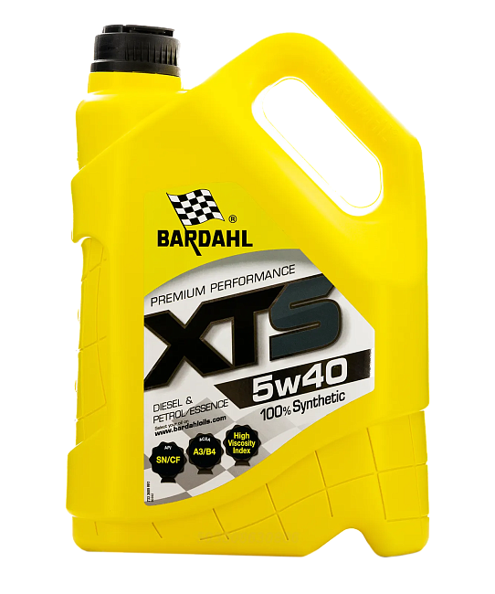 картинка Синтетическое моторное масло BARDAHL 5W-40 XTS A3/B4, API SN/CF - 5L магазин  StreetTuning 