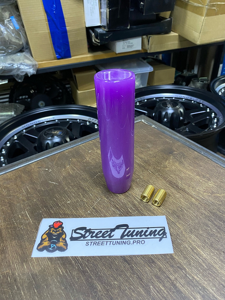 картинка Ручка КПП, цилиндр JDM 15 см, фиолетовая от магазина  StreetTuning