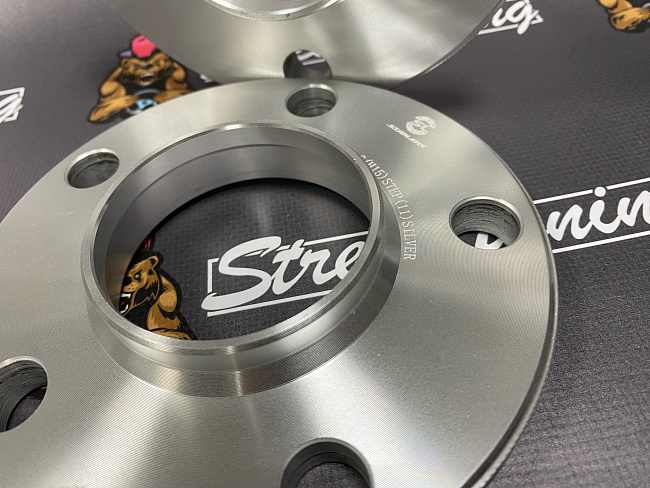 картинка Проставка Starleks 13.5 мм 5x112 цо 66.6 сквозная Silver магазин  StreetTuning 