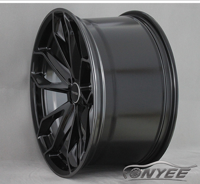 картинка Новые диски HRE S201 Replika R19 5X108 ET35 J8,5, черные + серебро магазин  StreetTuning 