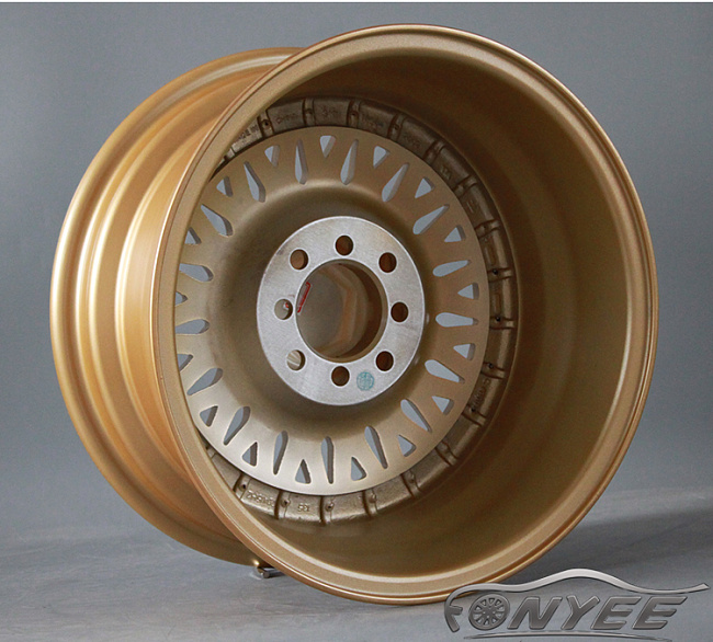 картинка Новые диски BBS RS R15 4X100/4X114,3 ET-20 J9 золото + полированная полка магазин  StreetTuning 