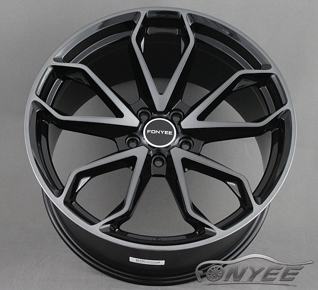 картинка Новые диски HRE S201 Replika R19 5X108 ET35 J8,5, черные + серебро магазин  StreetTuning 