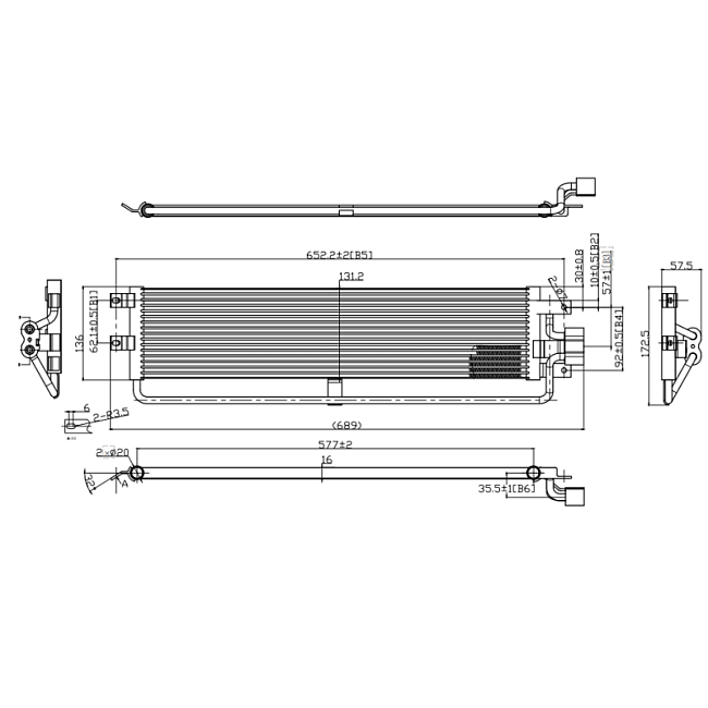 картинка Радиатор АКПП Geely FE-4KB 11601070 532037 190803 магазин  StreetTuning 