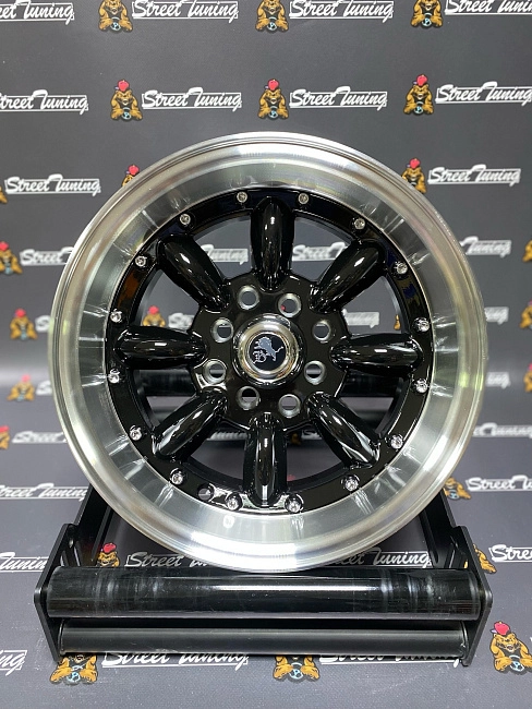 картинка Новые диски Watanabe R13 J7 ET(-7) 4x100/114.3 Black + Silver магазин  StreetTuning 