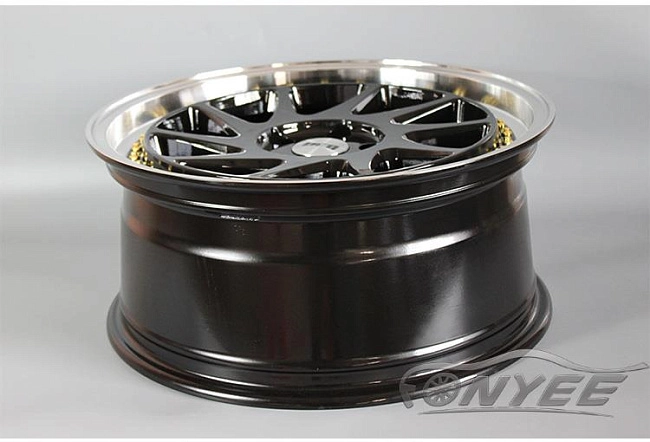 картинка Новые диски DFD (zedd SLT) R18 J8 ET35 5x114,3 черные с полированной полкой магазин  StreetTuning 