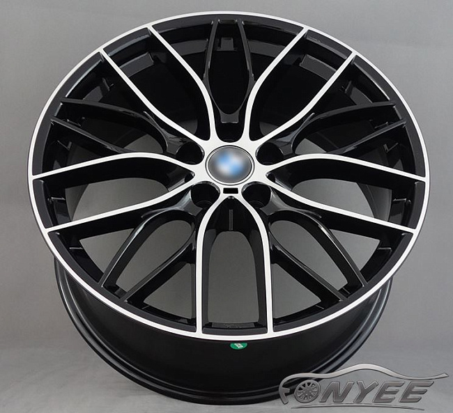 картинка Новые диски BMW Double Spoke 405M R20 5x120 ET35 J8,5 черный глянец + серебро магазин  StreetTuning 